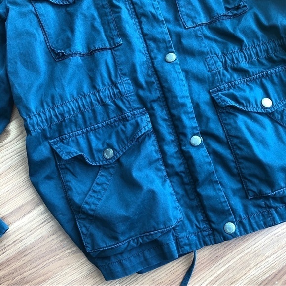 Vince Navy Coastal Zip Up Utility Jacket Size M - Picture 3 of 16